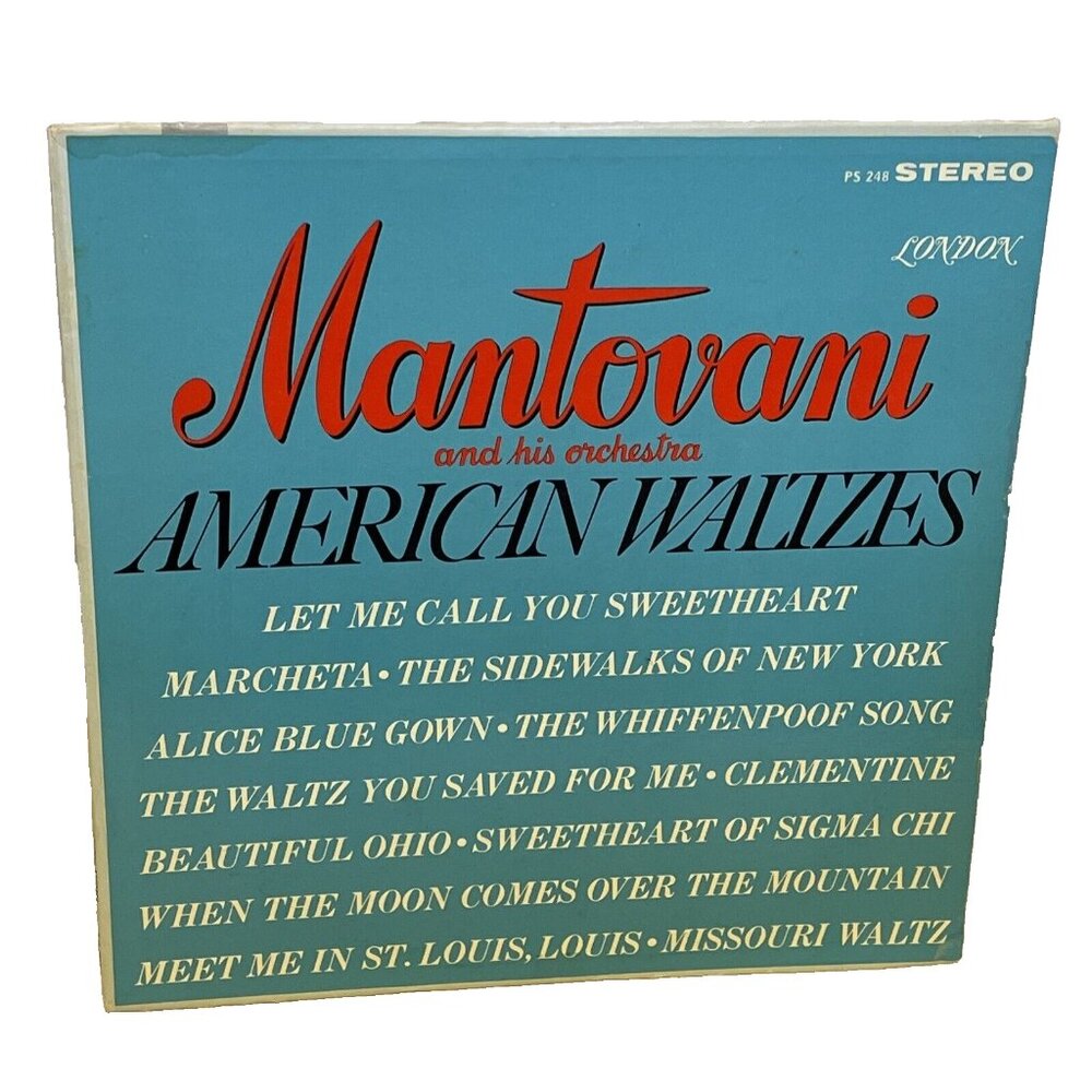 Mantovani And His Orchestra American Waltzes (Vinyl, 1962) London PS 248 VG LP